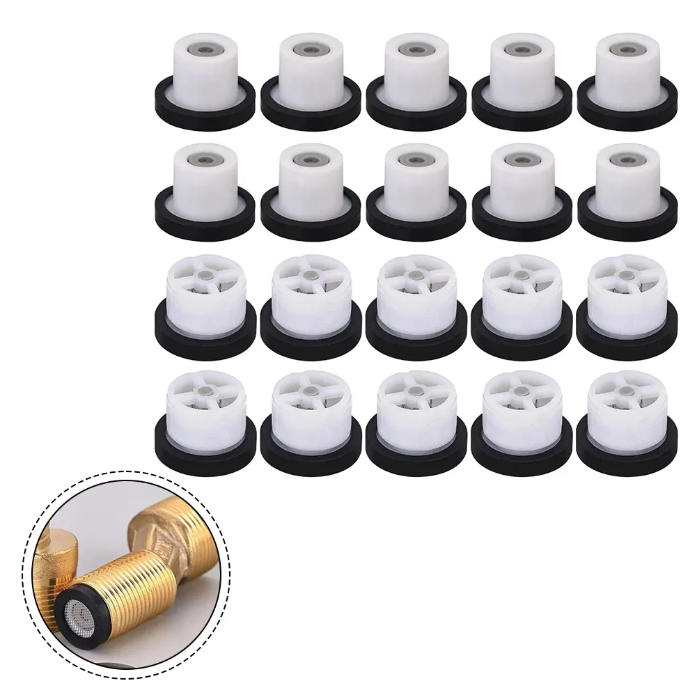 10PCS Shower Check Valve Backflow Prevention Anti-Water Valve G1/2 G3/4 Sealing Gasket Check Valve With Filter For Shower System