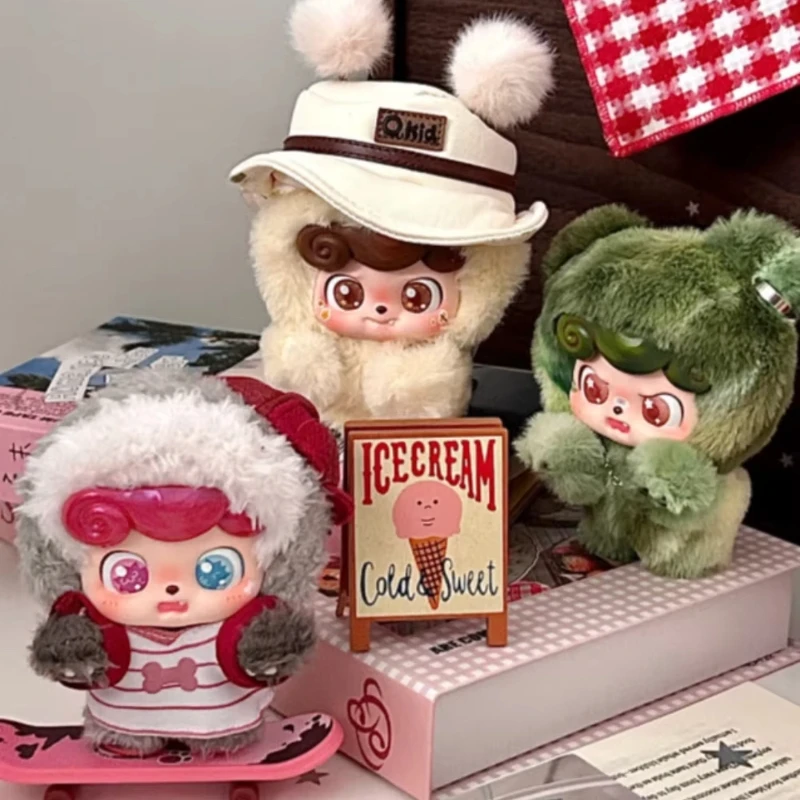 جديد حقيقي Q.kid الأنشطة في الهواء الطلق سلسلة صندوق أعمى لطيف تمثال دمية جمع سطح المكتب زخرفة الاتجاه الاطفال فتاة هدية