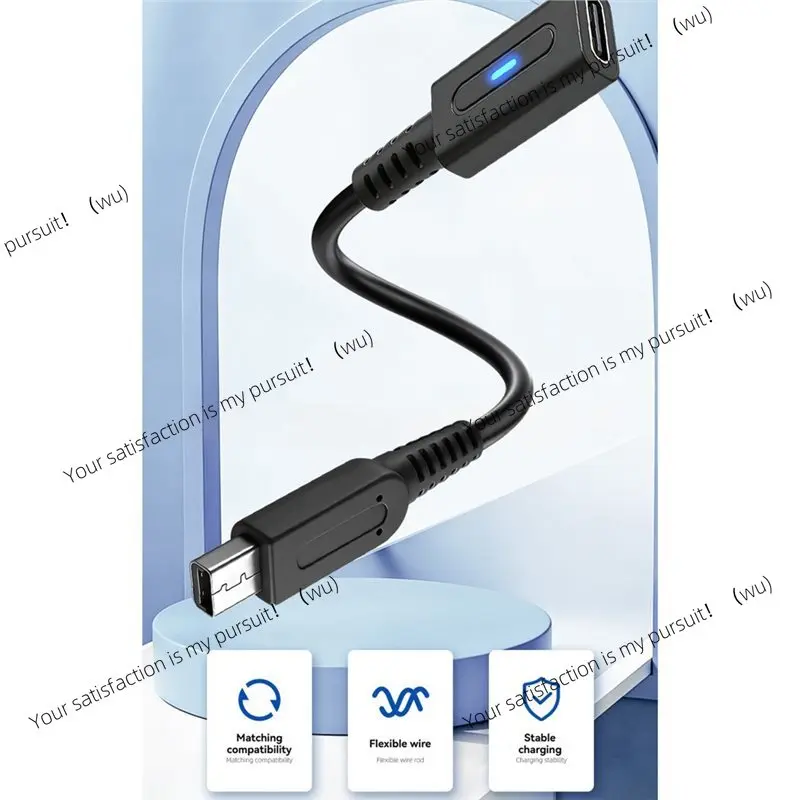 2pcs For 3DS Game Console PD USB C Cable With LED For Ndsi For 3DS LL Controller PD Charging Adapter Type C Power Wire