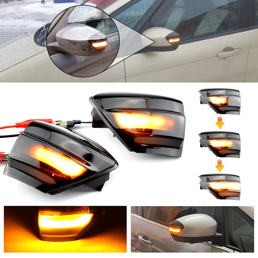 

Car Accessories LED Dynamic Turn Signal Side Wing Mirror Indicator Light Lamp For Ford Focus 2 MK2 Focus 2 C-MAX C-MAX 2007-2010