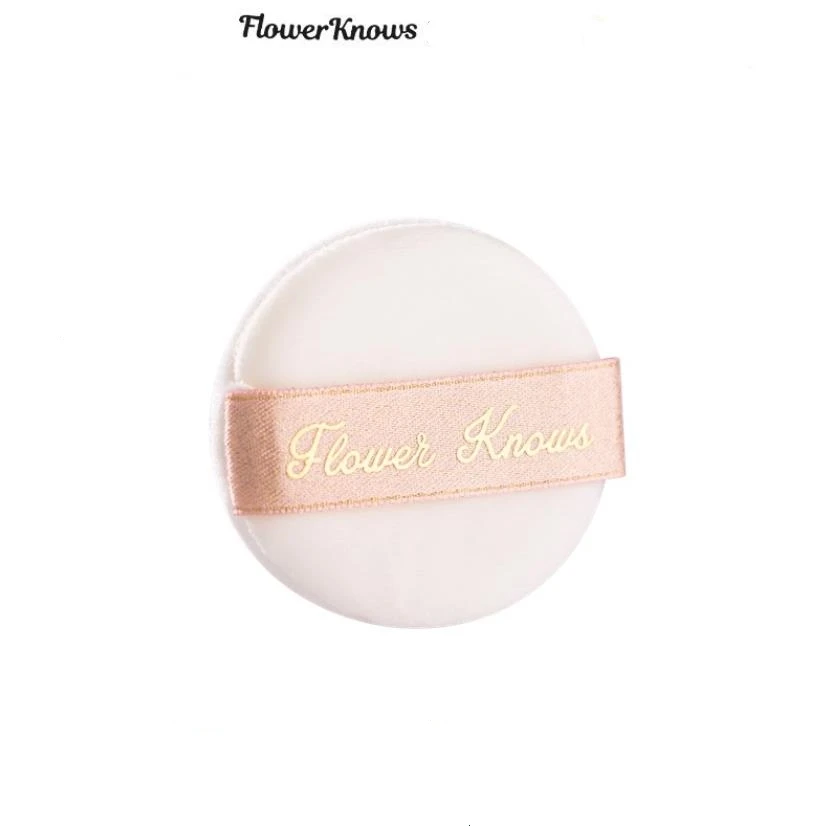 Flower Knows-Puff de maquillaje en polvo suelto, súper suave, suave y agradable para la piel