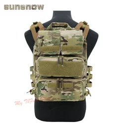 SUNSNOW CP Attack BackPanel Attachment Pouch Tactical Zipper Panel ZIP-ON Back Panel Pocket Storage Bag for CPC/AVS/JPC2.0 Vest