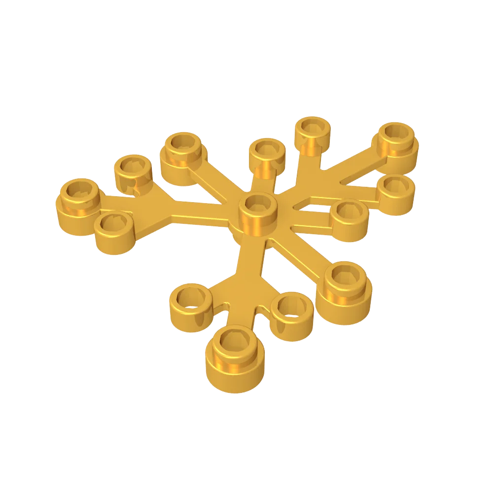 Gobricks Bausteine GDS-1437 Pflanzenblätter 6 x 5, kompatibel mit Lego 2417, DIY-pädagogisch für Kinder