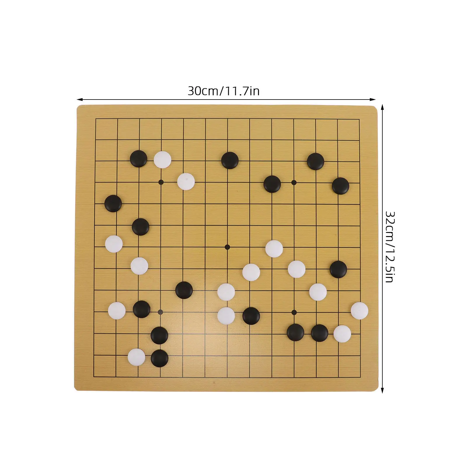 Juego de ajedrez para niños, diseño de oso bonito, doble superficie, rejillas de 9x9 y 13x13, juego de estrategia de aprendizaje para niños, ligero, divertido para viajar