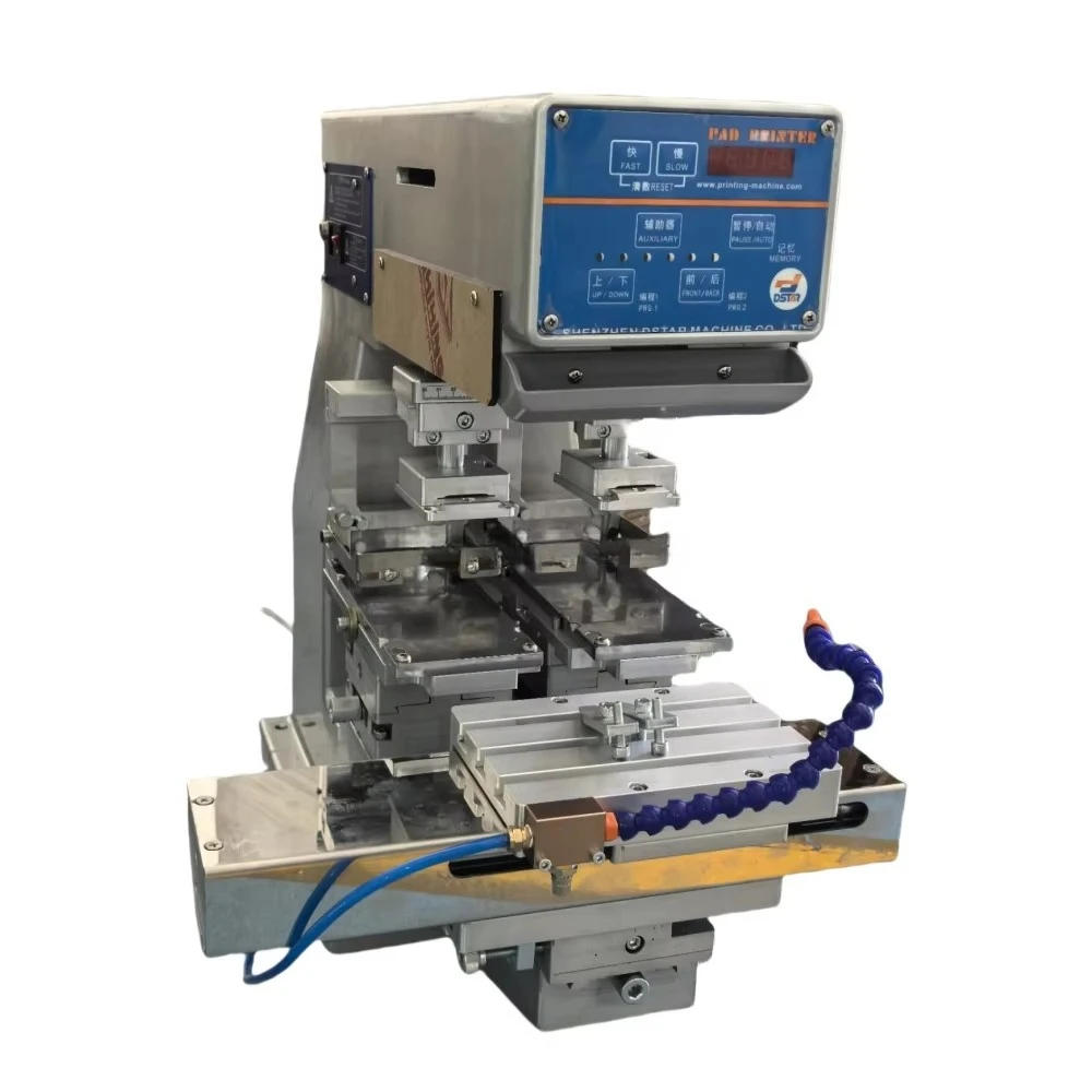 

Desktop 2 Color Pad Printer for Sale Cheap Price Ink Cup Tampo Pad Print on Plastic Product