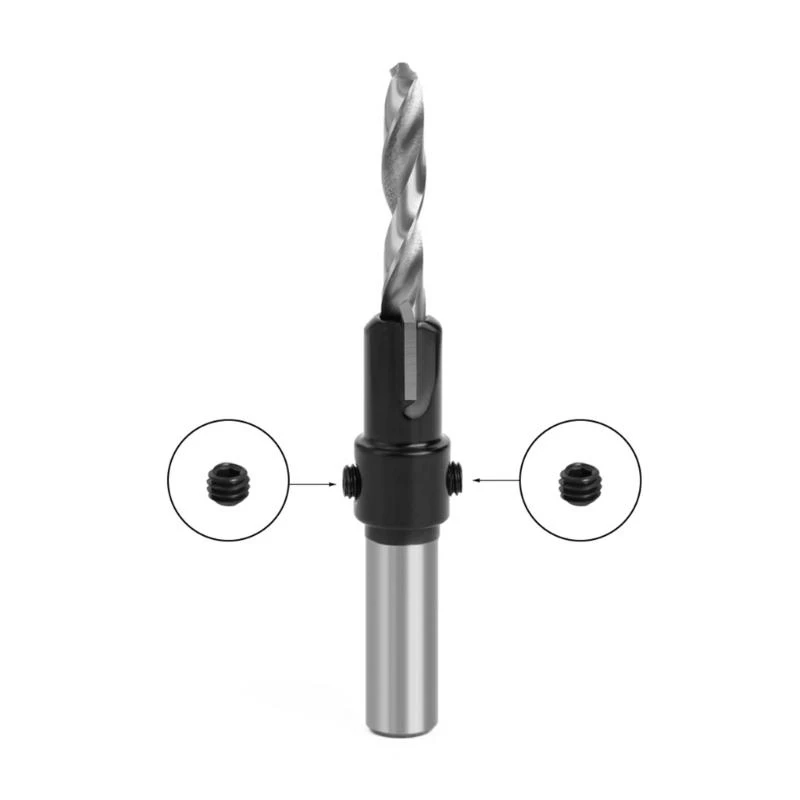 8 มม./10 มม. countersink สว่านบิตตู้สวดชุดเจาะรูเจาะหลุมนักบินสกรู