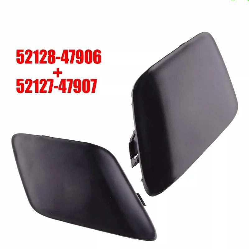 2 قطعة لتويوتا بريوس 2016 2017 2018 أجزاء السيارة الخارجية الجبهة سحب هوك غطاء سيارة المصد الأمامي سحب هوك غطاء تغليف العين #1