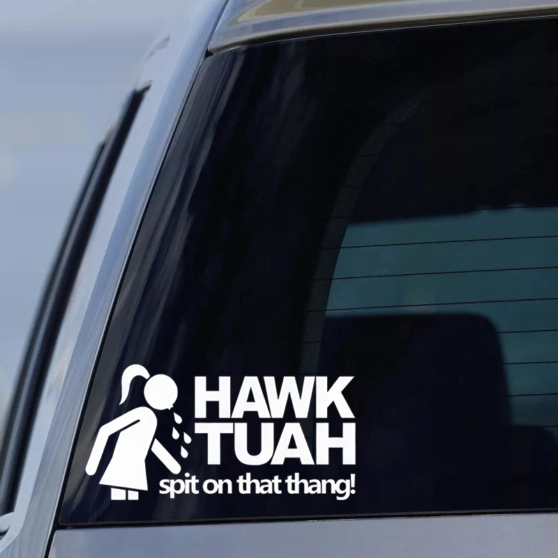 12203# HAWK TUAH Car Sticker For Auto Motorcycle Trailer Windows Laptop General Decorative Stickers