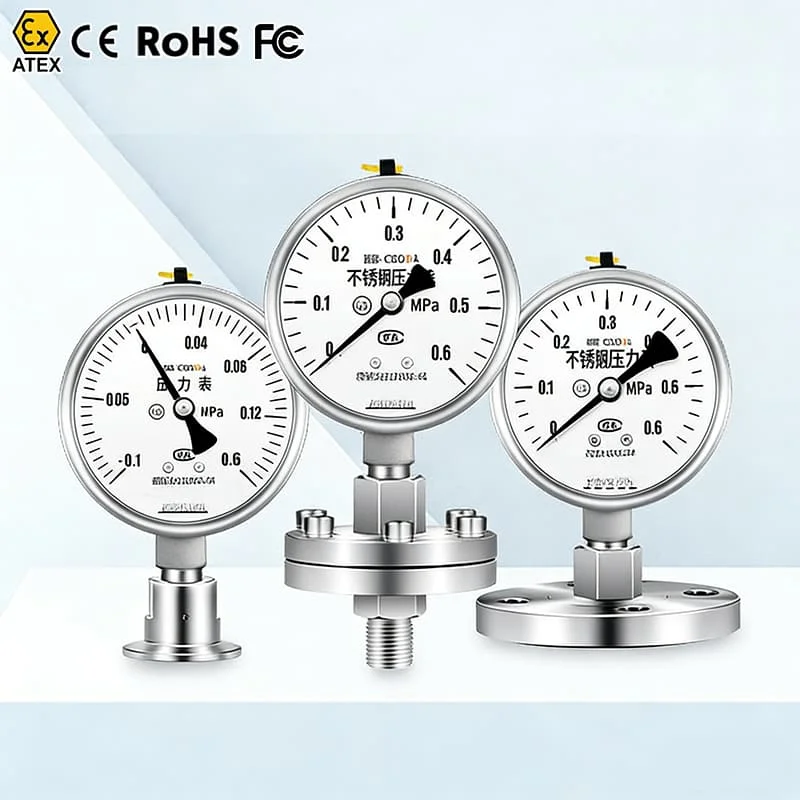 Air Gauge Pressure Analog Pressure Gauge Liquid Filled Gauges 0 60 Psi Pressure Gauge