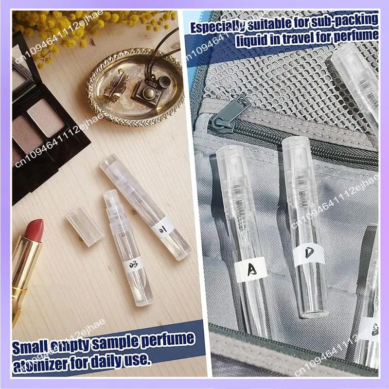 N83R 200 PCS Mini Spray Bottles Perfume Bottles (5Ml) Plastic Refillable Fine Mist Perfume Atomizer