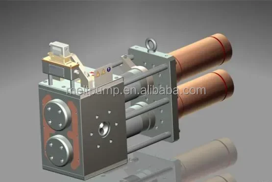 HDPE Film Extruder Double Piston Continuous Melt Filter Screen Changer