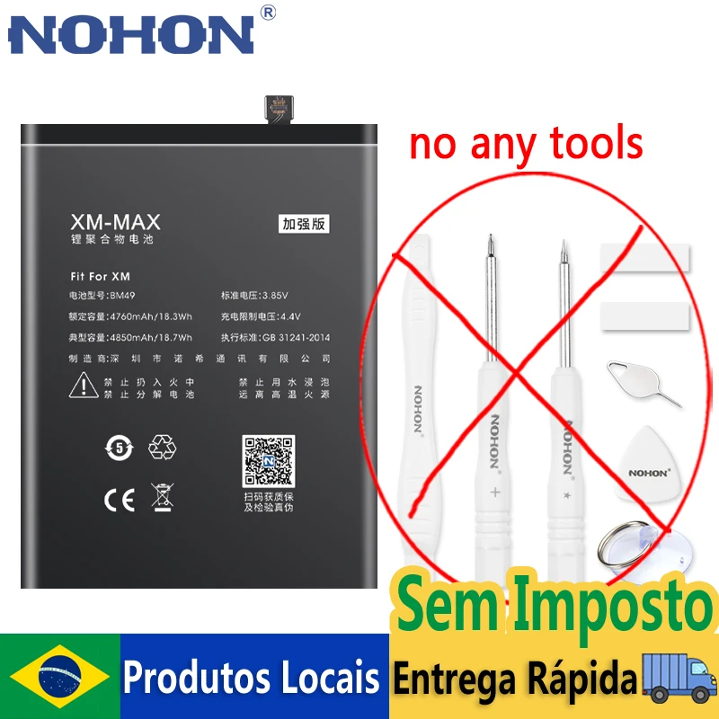 Аккумулятор-nohon-для-xiaomi-mi-max-2-3-mix-2s-poco-f1-9-se-lite-8-9t-pro-4c-5-5s-a3-bm49-bm3l-bm4e-bm4j-bn4a-bn46-bm4f-bm3m-bateria