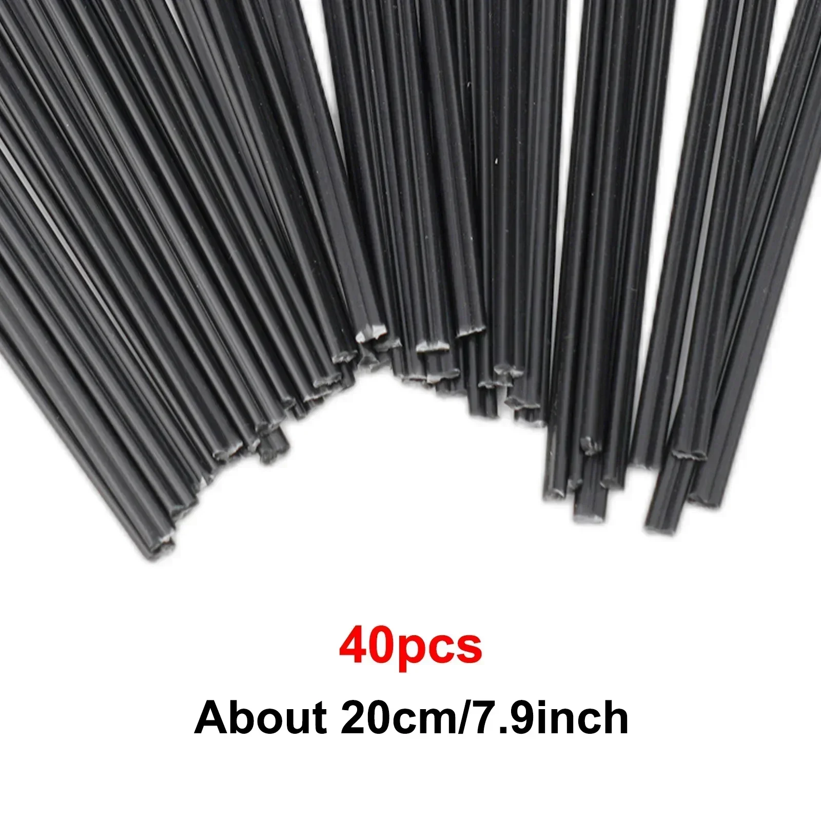 40pcs Welding Rod Black Plastic Soldering Rods For Car Bumper Repair Welder Tool Resistant Acid Alkali Power Equipment Tools