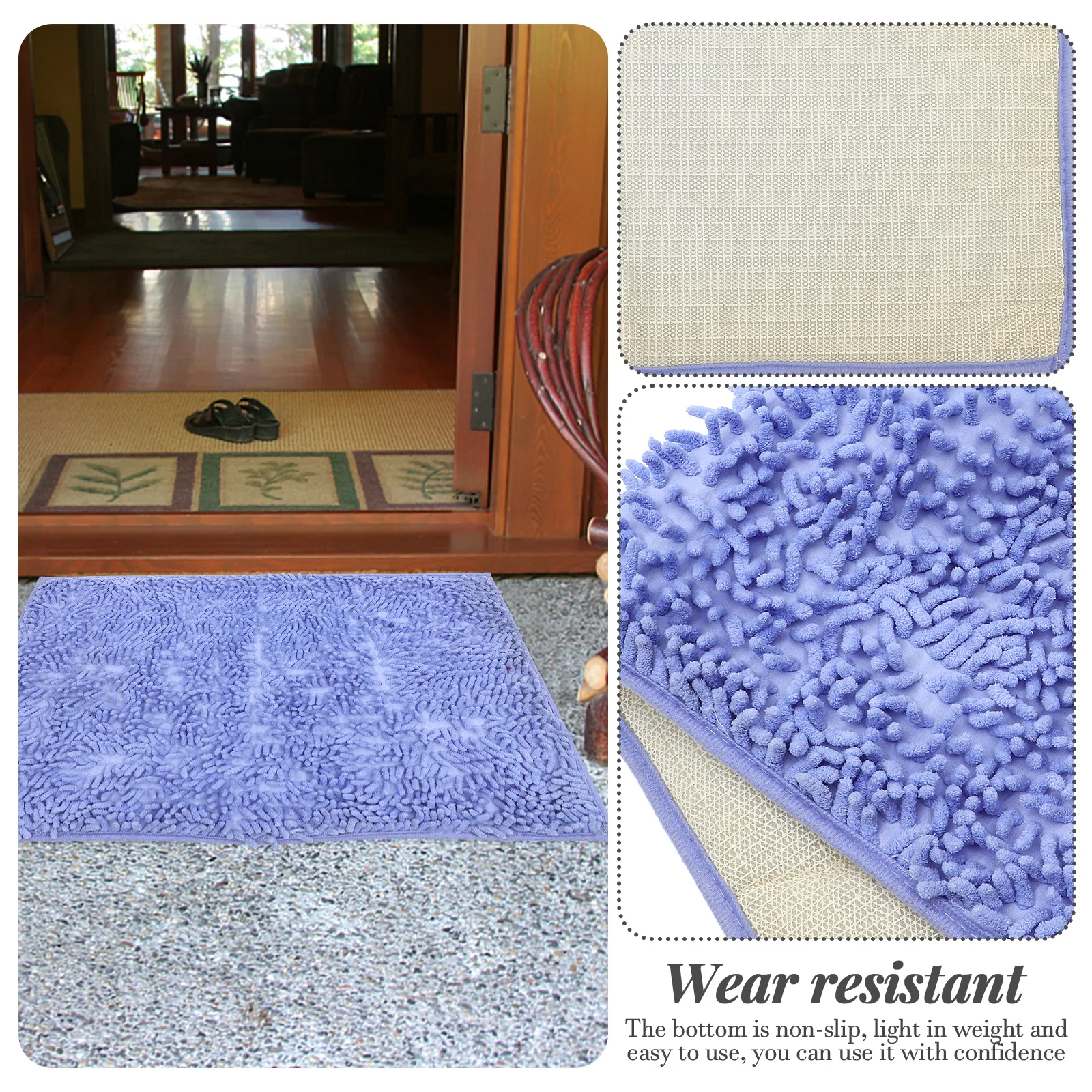 

Bathroom Mat Non Skid Rugs Water Absorbing Slip Mats Home Decor for Absorbent Runner Indoor Shower