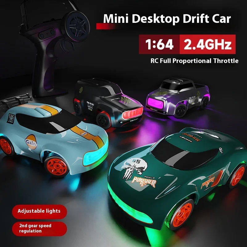 

1: 64 Finger Mini Desktop Remote Control Car Rc Drift Car Toy Children'S Holiday Gift Boys Competitive Race Small Car