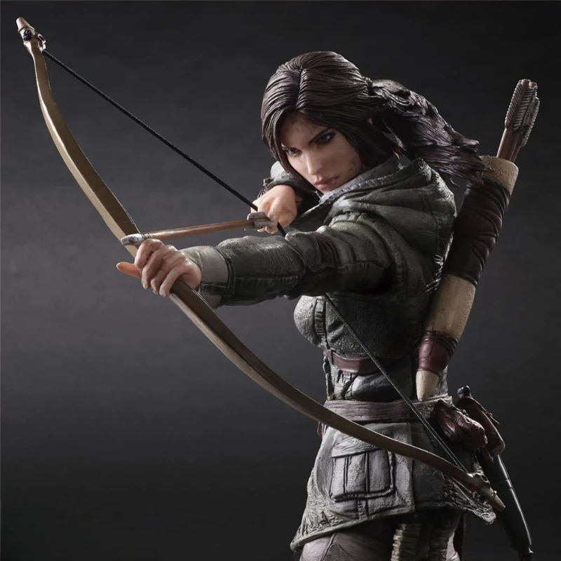 Anime Rise of the Tomb Raider Lara Croft Figure Joint Mobile Desktop Model Ornaments Home Decoration Children Birthday Gift Toy