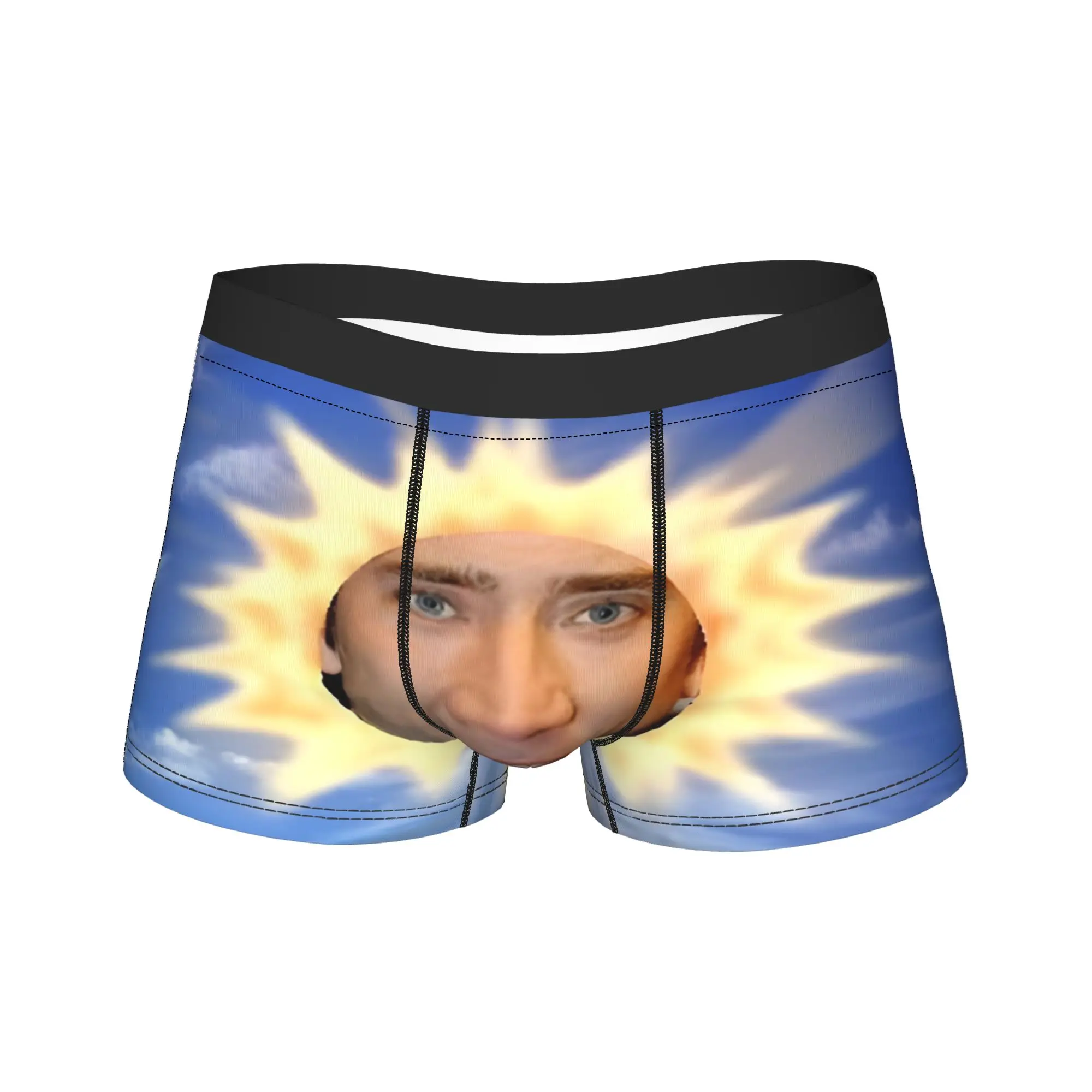 Nicolas Cage Headshot  Merch Boxers Shorts Novelty Underwear  Boxer Underpants Gag Gifts For Men