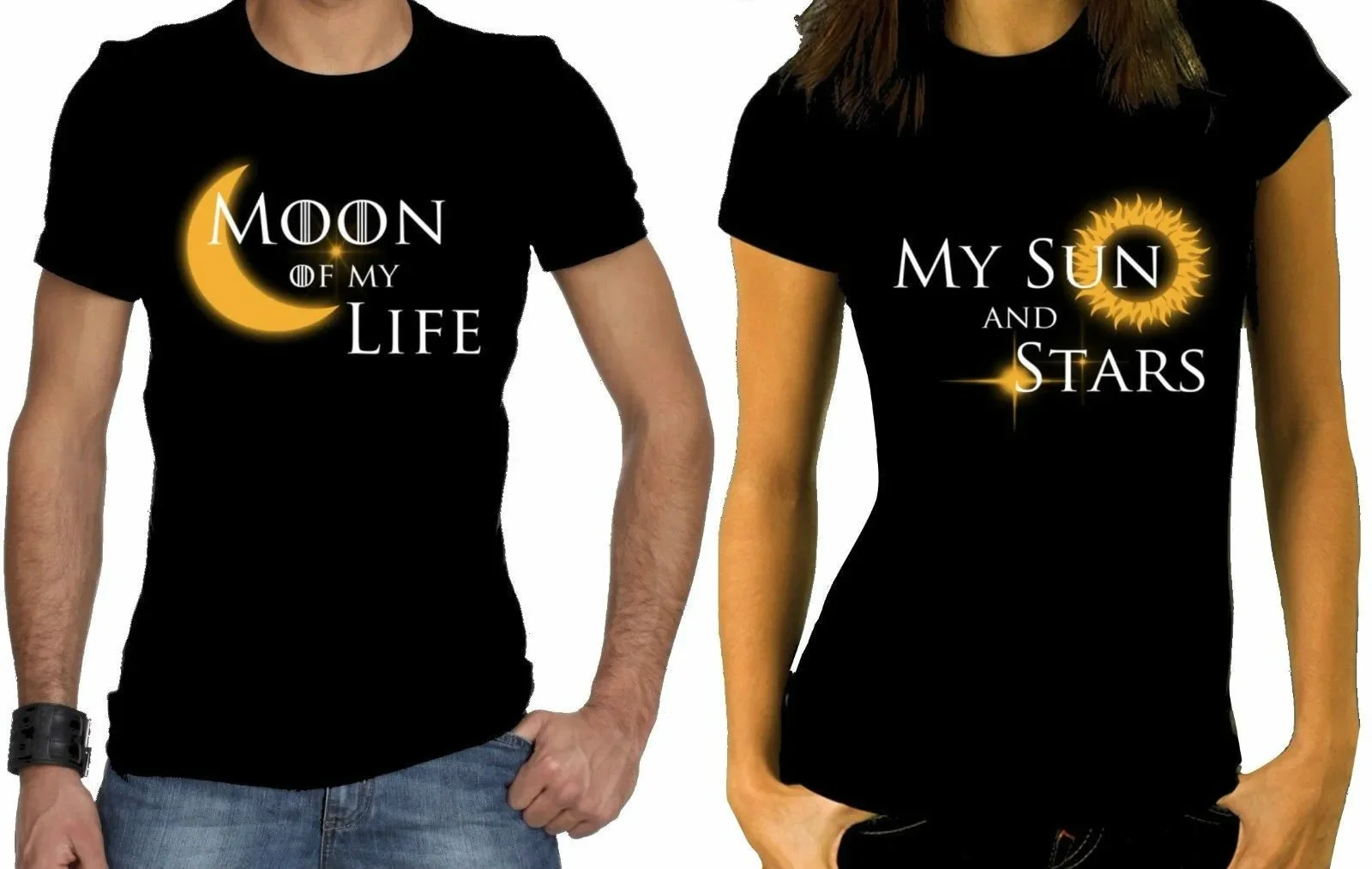 

My Sun and Stars Moon of My Life Couples T-Shirt Summer Cotton Short Sleeve O-Neck Unisex Adult T Shirt New S-3XL