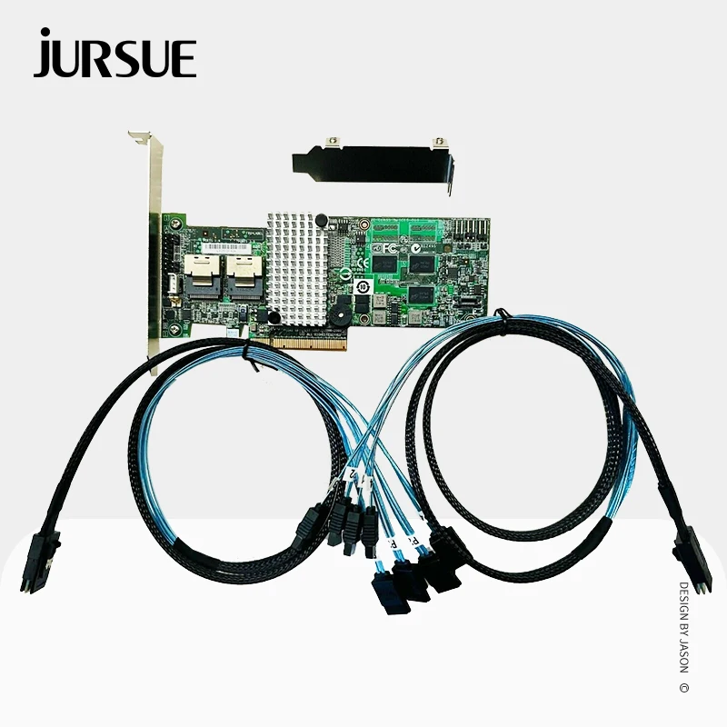 Imagem -02 - Lsi 92648i Controlador Raid Sas 6gb Pci-e 256m Placa de Expansão Incluem Sff9087 to Cabo Sata de Pinos