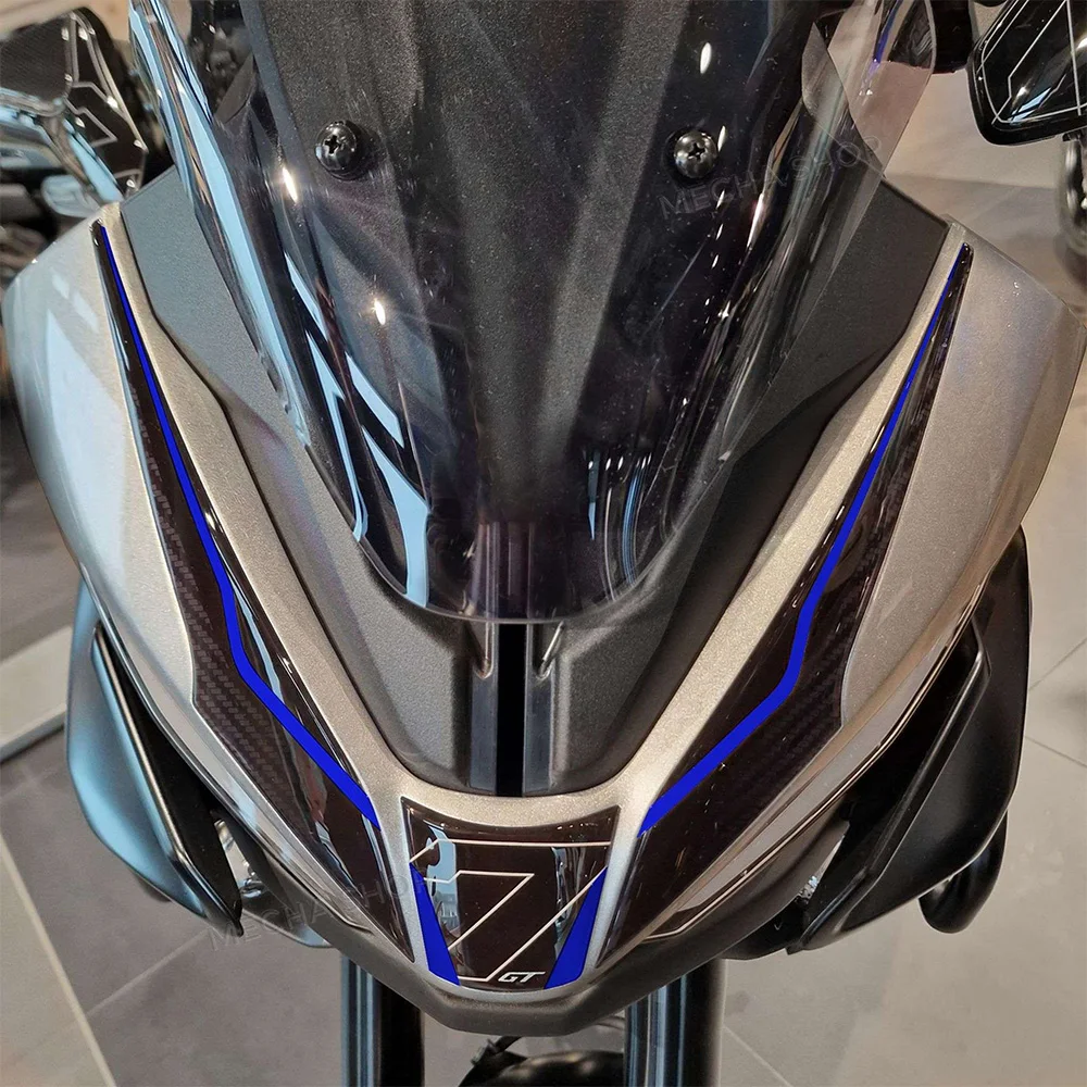 Motorcycle Windshield Under Accessories For Tracer 7 GT 2025- Tracer7 Sticker Front Face Protector 3D Resin Adesivi