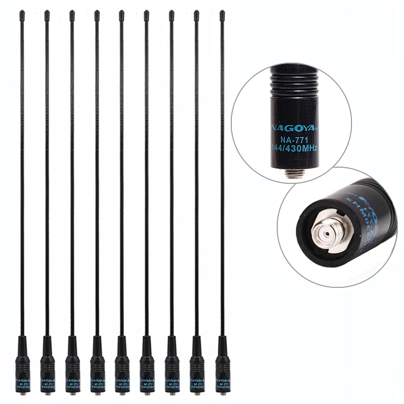 

SMA Female Nagoya NA-771 VHF/UHF 144/430MHz Dual Band Flexible Antenna For Baofeng UV-5R UV-82 AR-F8 BF-888S Walkie Talkie