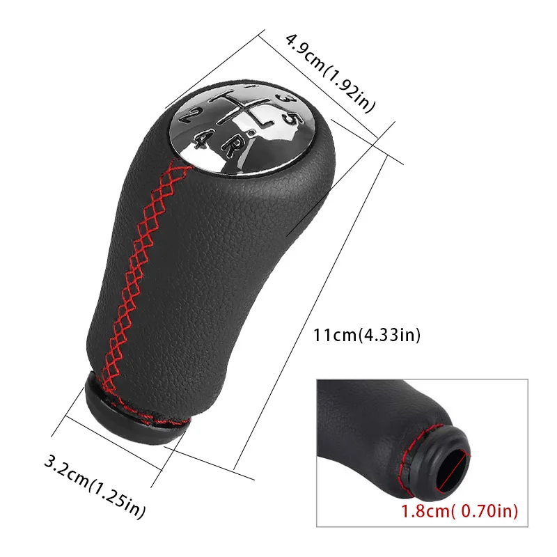 مقبض ناقل حركة داخلي ممتاز للسيارة ، رأس عصا ، ناقل حركة ، مقبض ذراع ، مناسب لرينو ، لاغونا ميجان 2 ، كليو 3 ، المناظر الطبيعية الخلابة 2 ، 5 سرعات