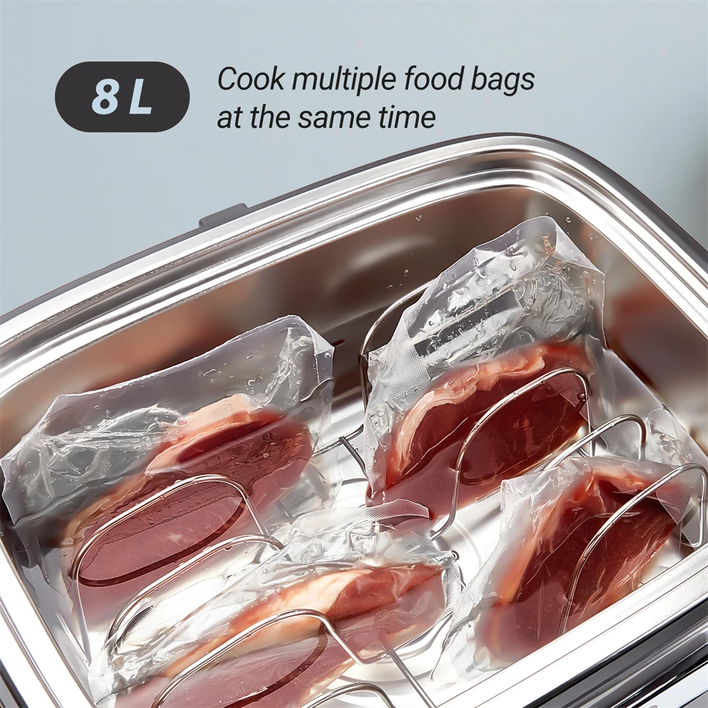 Imagem -03 - Inkbird-wi-fi Sous Vide Machine Ultra Silencioso Tudo-em-um Fogão Circulação de Água 3d Alarme de Aquecimento Isv500w ue 220v 700w