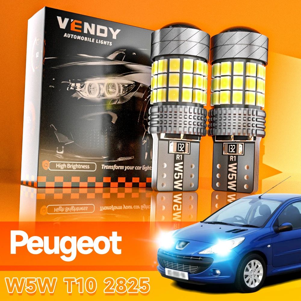 2x LED Clearance Light W5W T10 For Peugeot 1007 107 206 207 306 307 CC SW 4007 4008 407 508 607 807 Bipper Tepee Expert Partner