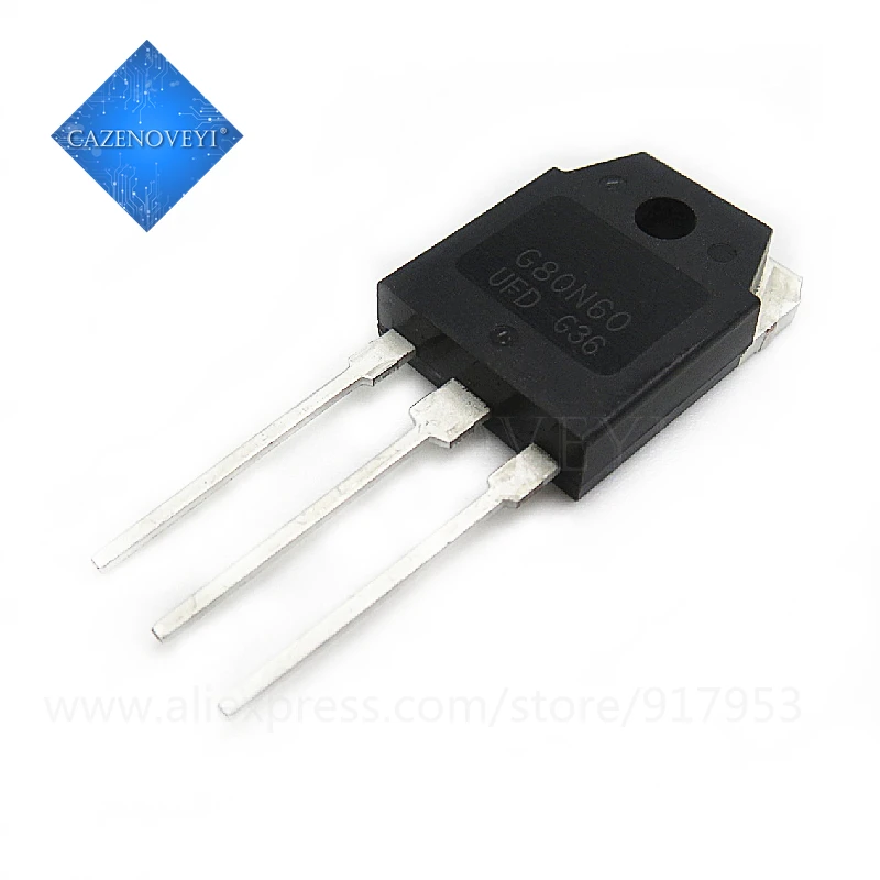 

5pcs/lot SGH80N60UFD TO-3P SGH80N60 TO-247 G80N60 G80N60UFD 80N60 In Stock