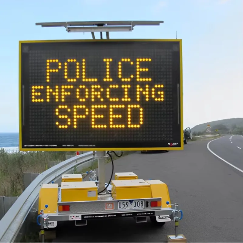 IP65 Solar-LED-VMS-Anzeigetafel für Außenwerbung mit Anhänger