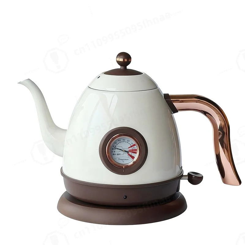 Retro Small Electric Kettle Long Spout Insulated Water Boiler Hotel Home Tea Pot