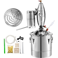 SucceBuy 20L-70L Alcohol Distiller Machine Beer Brewing Equipment DIY Wine Moonshine Apparatus Dispenser Kit Home Appliance
