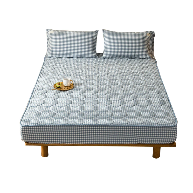 

pure cotton mattress single-piece thickened padded mattress cover 2021 new general-purpose children's bed sheet non-slip and