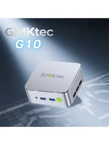 GMKtec G10 Mini PC Ryzen 5 3500U 16GB DDR4 500GB M.2 2280 SSD Windows 11 Wifi5 BT5.0 Triple pantalla ordenador de juegos DIY de escritorio