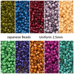 2.5mm Glass Japanese Beads Color-Lined 14Grams Crystal Beads For Jewelry Making Bracelet Diy Necklace Earrings Accessories