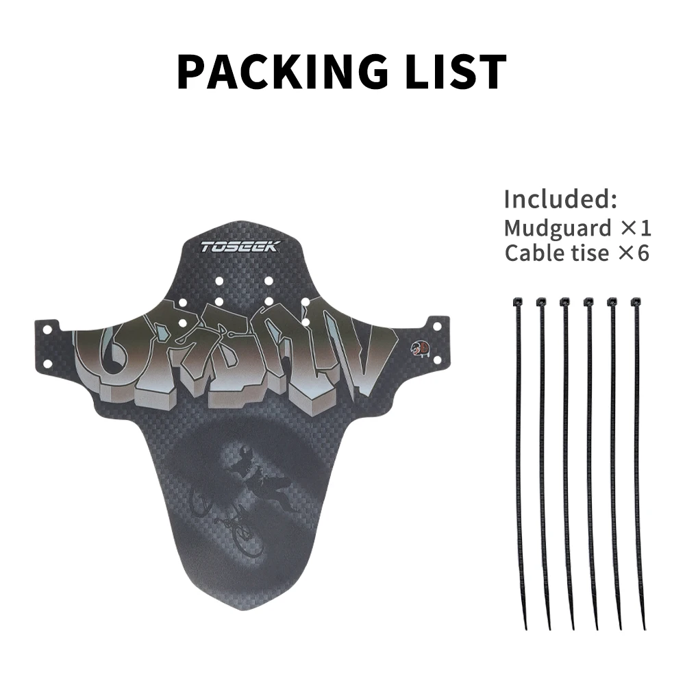 Bicycle Fenders Bike Mudguard Fiber Front Rear MTB Mountain Bike Wings Mud Guard Cycling Accessories PP Material
