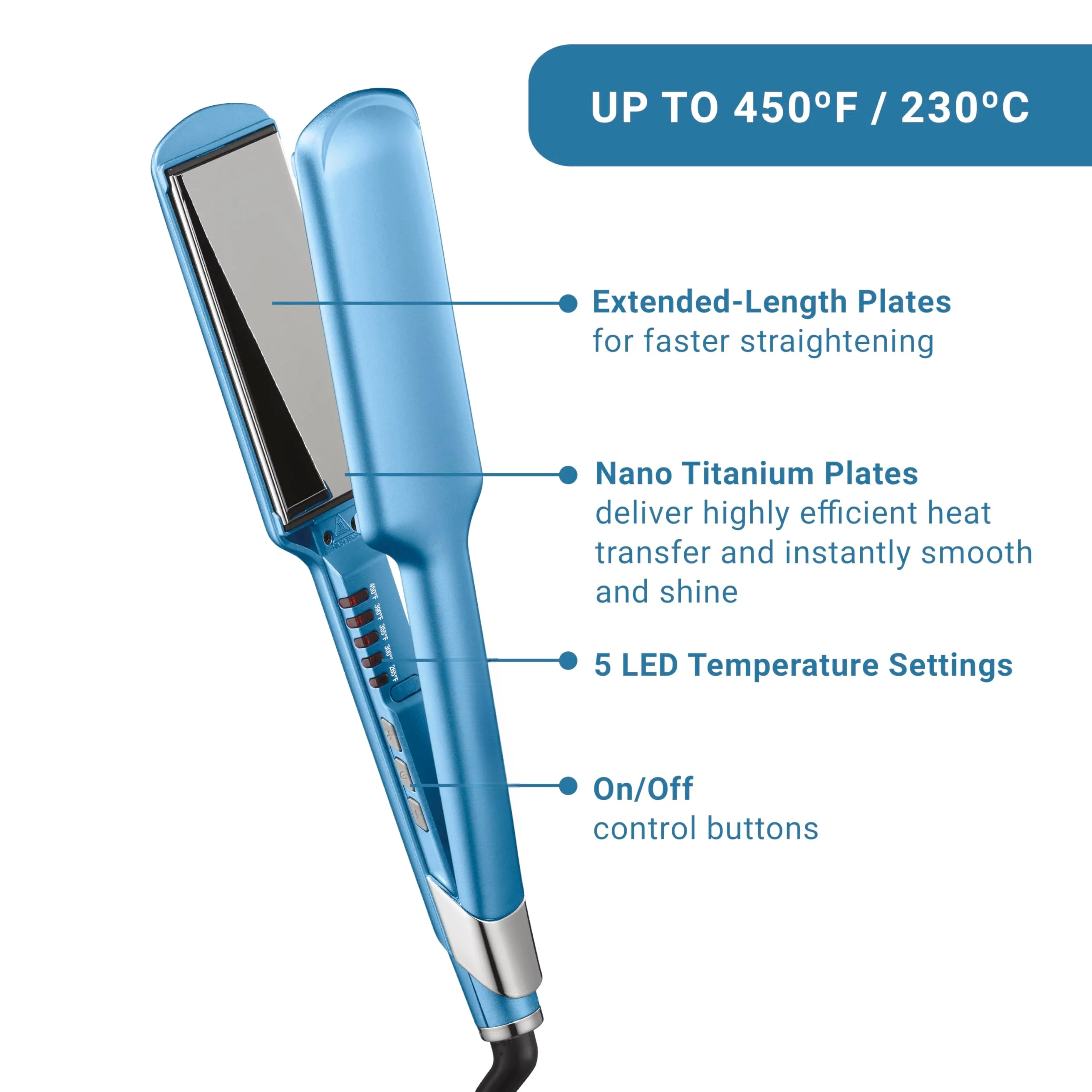 2 in 1 Hot Air Styler, Flat Iron, Hair Straightener, Airflow, Multifunctional Curling Iron