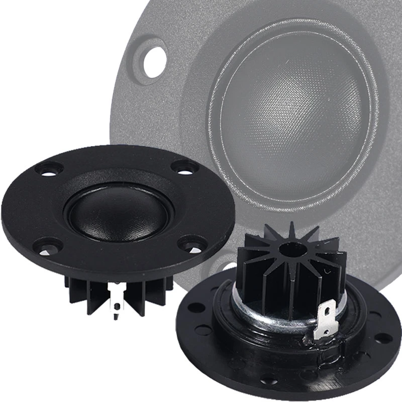 Silk Film Treble Alto-falante, neodímio dentado, dissipador de calor de alumínio, Tweeter Speaker, 6 Ohm, 30W, HiFi Soft Dome, 4pcs