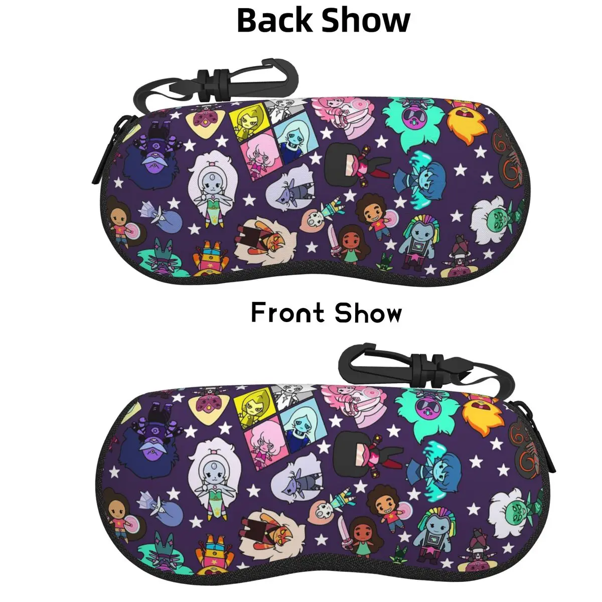 

Crystal Gems Steven Universe Shell Glasses Case Portable Sunglasses Box Women Men Soft Eyeglasses Bag Pouch