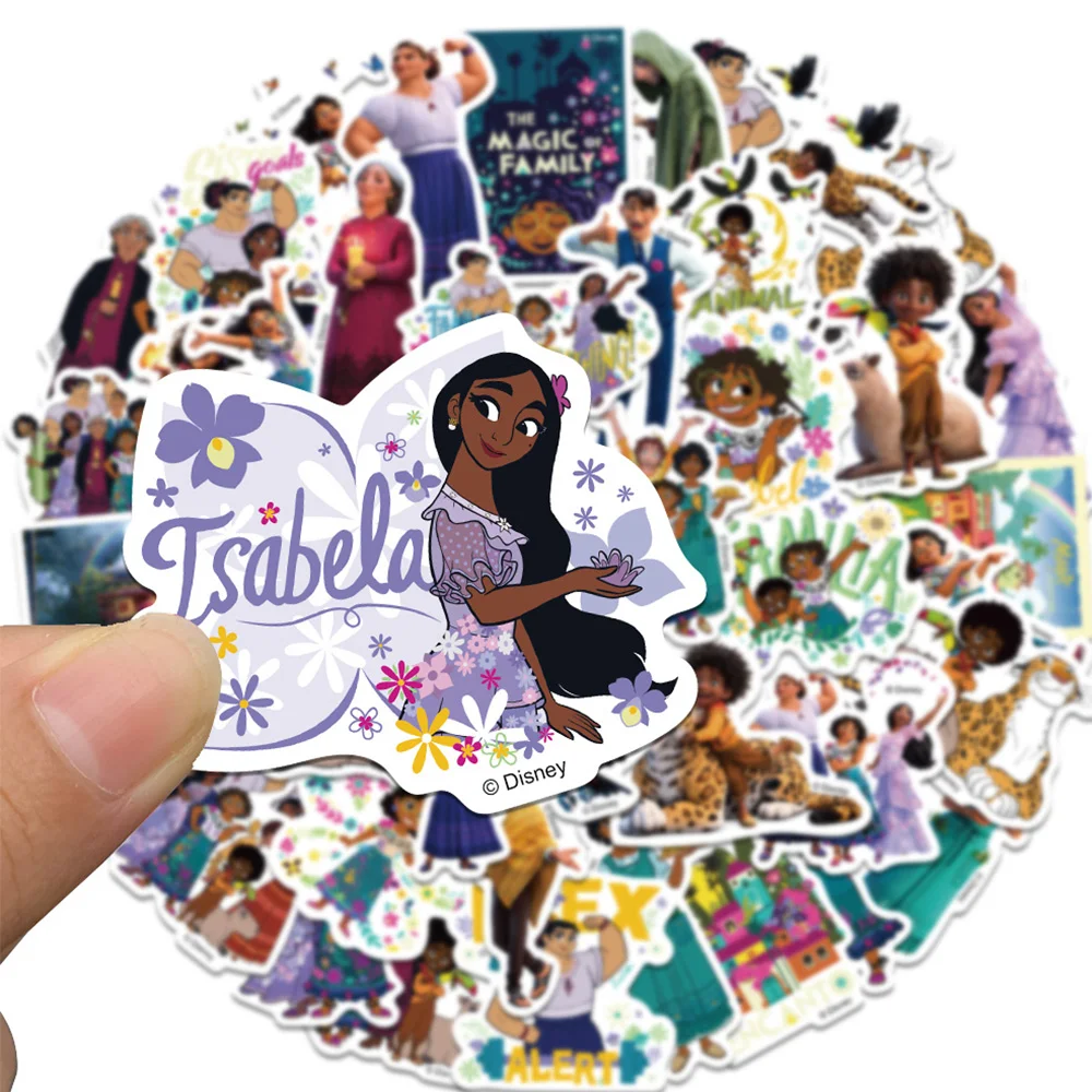 10/30/50pcs Disney Movie Encanto Cartoon Stickers Cute Mirabel Alma Anime Sticker DIY Phone Guitar Suitcase Decals for Kids Toy