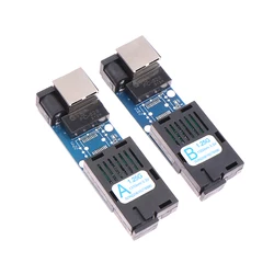 1Pair Mini Gigabit Fiber Optical Media Converter 10/100/1000Mbps Single Mode 3Km UPC/APC SC-Port 100/1000M Fiber Switch