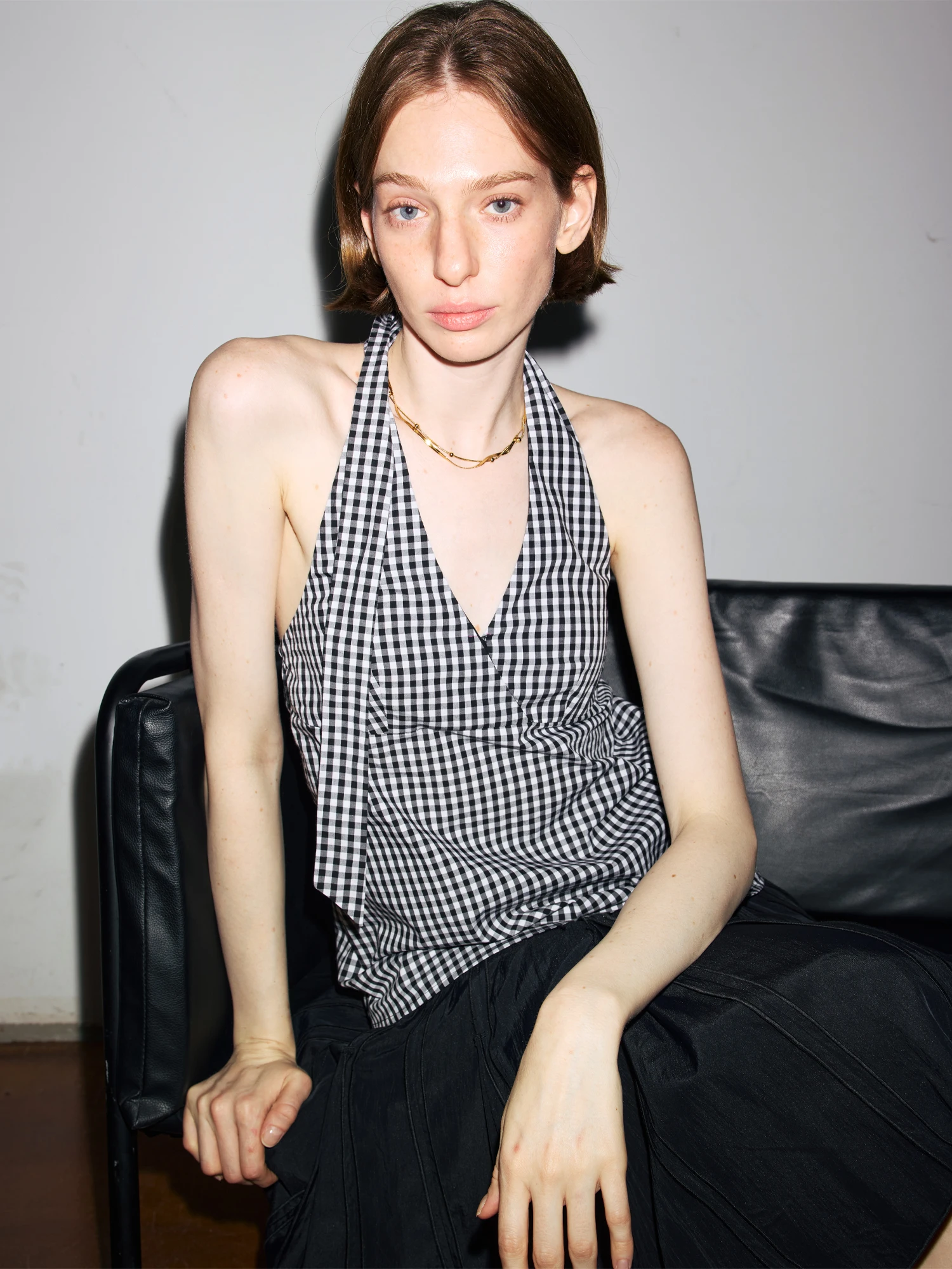 

Повседневный ретро-жилет Cleanfit A-Line из хлопка в клетку, модель 30R, для поездок на работу, приталенный, стандартной длины, цельный, без рукавов