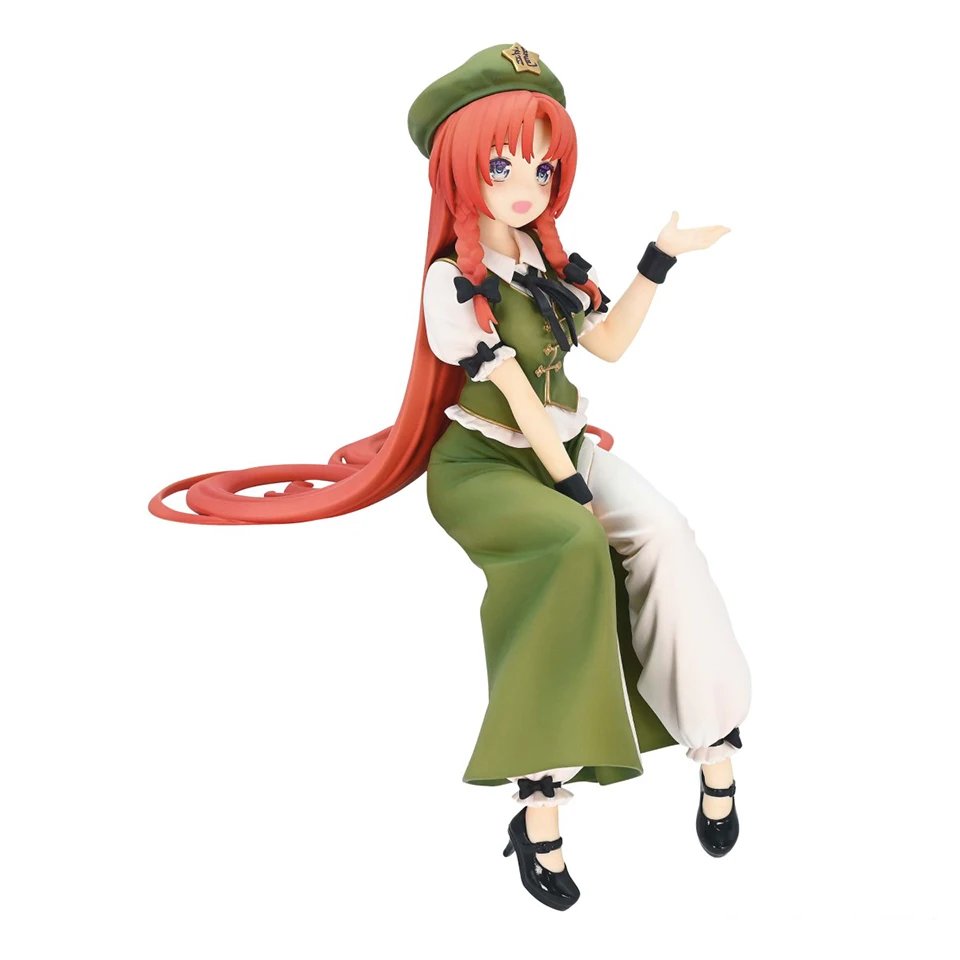 Original Genuine FuRyu 14cm Hong Meirin PVC Noodle Press Anime Character Collection Figure Drop Shipping