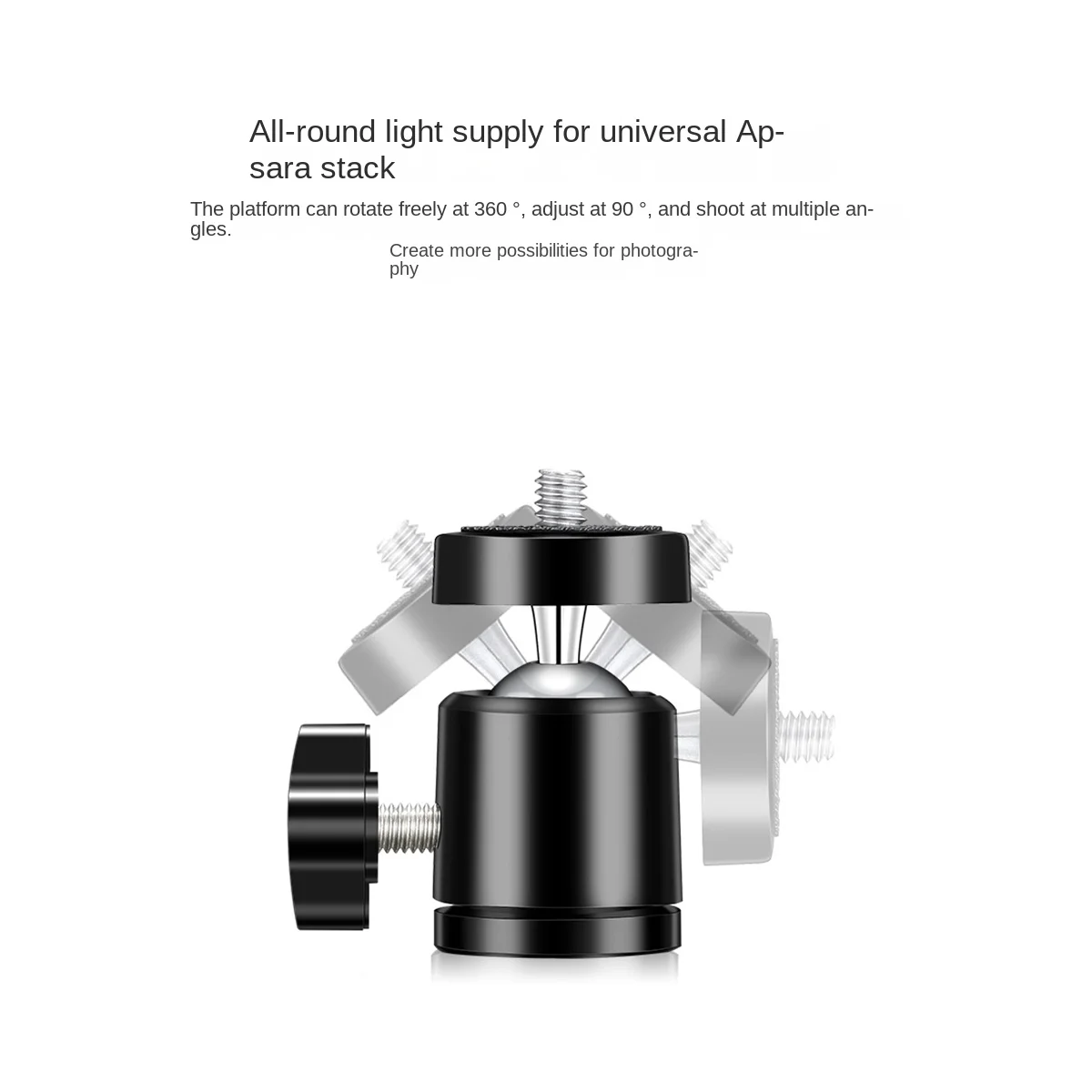カメラデスクマウントC三脚クランプデスクマウントライトスタンド付き