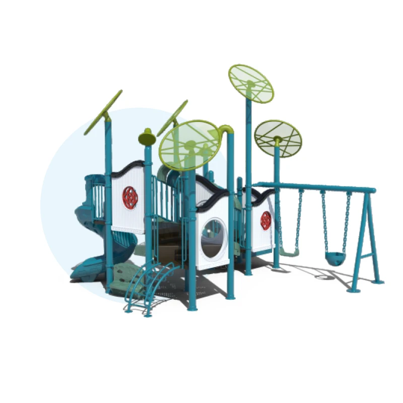 custom cheap low price outdoor swing set amusement park rides play area playground kids slide