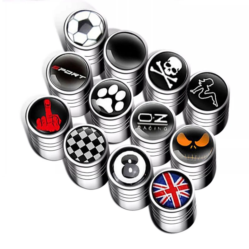 4Pcs/Set New Universal Car Bicycle Motorbike Car Tire Valve Cap Wheel Dust Covers Valve Stem Caps Cross Style Valve Cap Covers