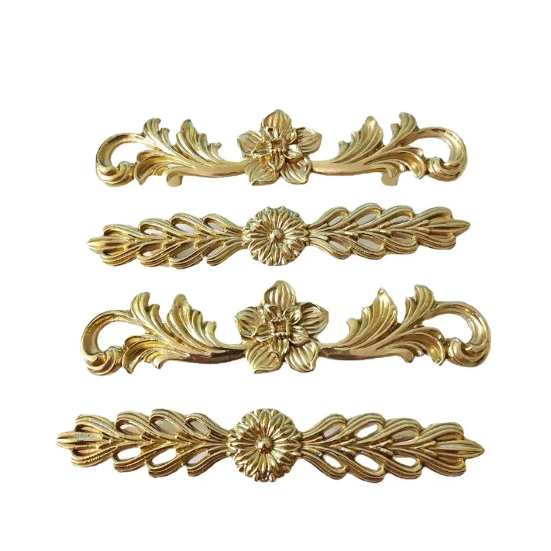 

Винтажные латунные ручки для ящиков во французском стиле - антикварные европейские латунные ручки для шкафа для спальни, мебельная фурнитура