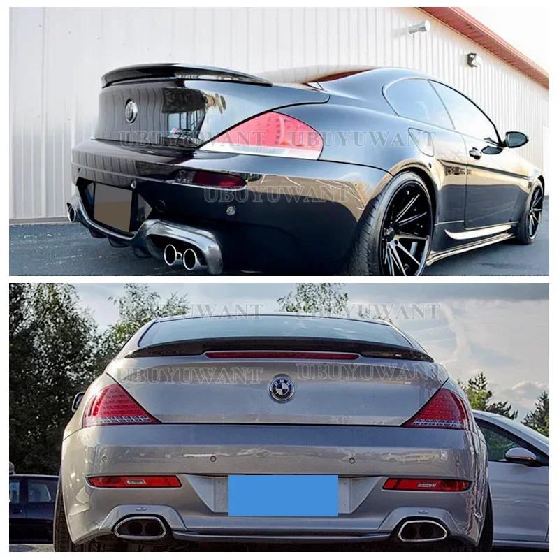 Car Spoiler For BMW 6 Series E63 Not For E64 04-09 Carbon Fiber Material Rear Tail Wing Car Styling