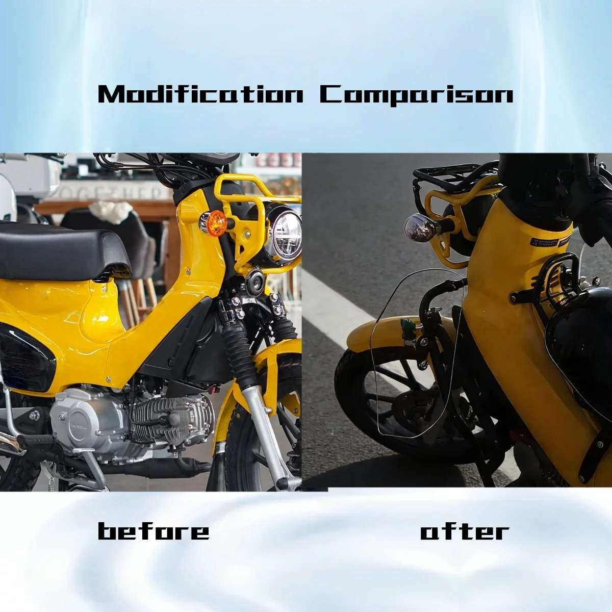 【Good quality】For Honda CROSS CUB 110 Knee Windscreen Leg Knee Windshield