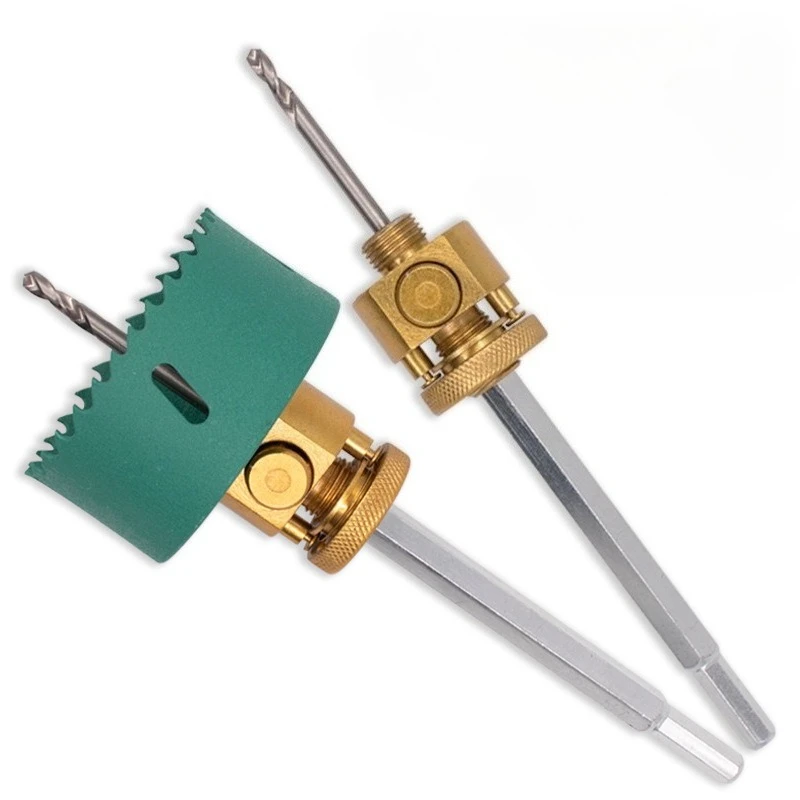 

Quick-Release Hole Opener Connecting Rod Hole Saw Mandre Hexagon Shank Bi-Metal Wood Holes Saw Drill Bit Hole Distance Connector